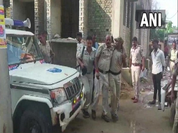 Visuals from Pranpur police station in Katihar (Photo/ANI)