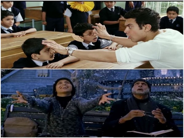 Stills from 'Taare Zameen Par' (Top) and 'Black' (Bottom) (Image courtesy: YouTube)