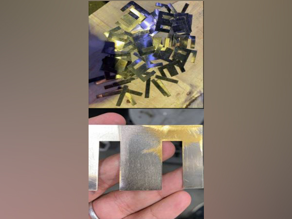 Seized EI shaped smuggled gold. 