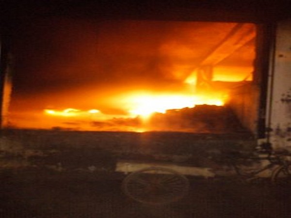 Fire broke out at a warehouse in Delhi's Bijwasan on Friday.