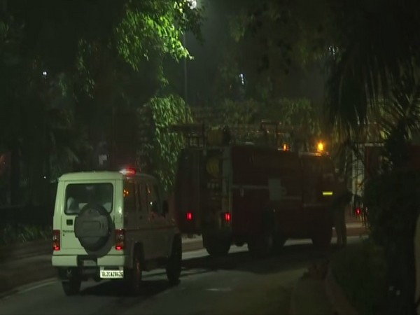 Nine fire tenders have been rushed to the spot. Photo/ANI