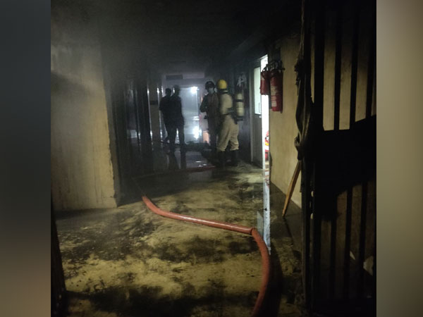 AIIMS hospital in New Delhi on Sunday. Photo/ANI