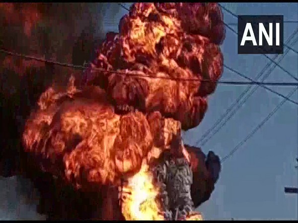 Visual from the site in Bhiwandi. Photo/ANI