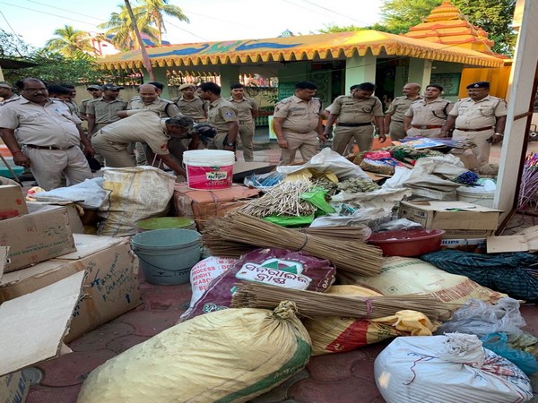 Police conducted raids and seized large quantity of raw materials used for manufacturing firecrackers at illegal units in Cuttack