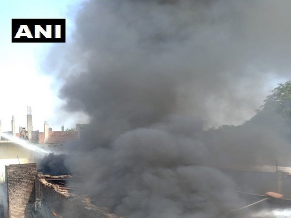 Visual from the chemical warehouse in Shastri Park. Photo/ANI