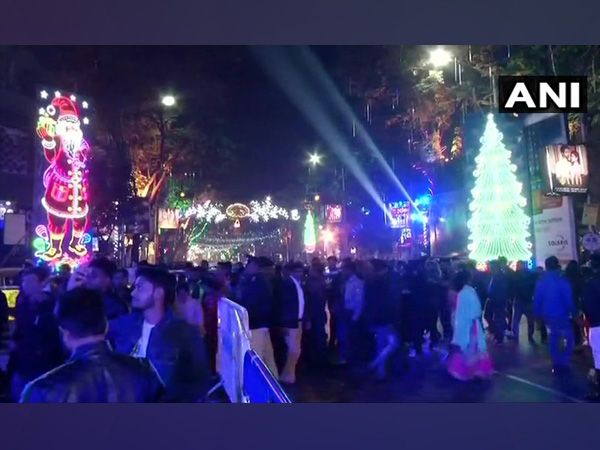 People celebrating New Year's eve with joy and fervour
