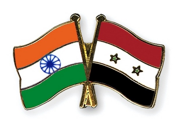 India and Syrian flags