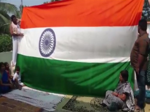 National Flag designed by Rudrakshala Ramalinga Satyanarayana. Photo/ANI