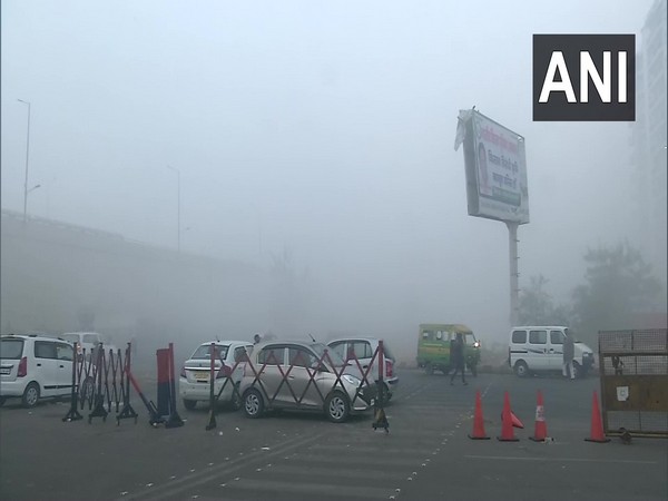 Visual of fog from Ghazipur Border (Photo/ANI)
