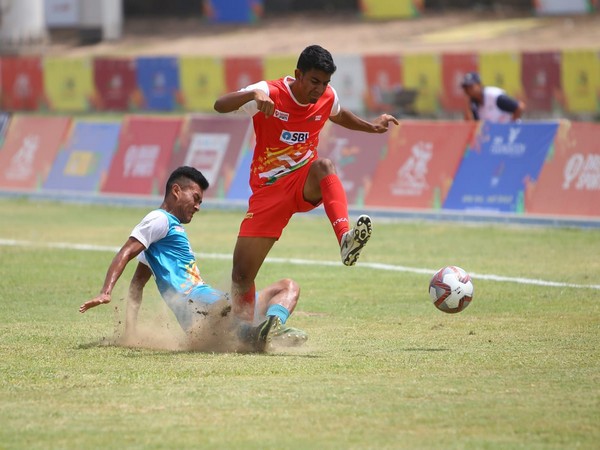Football action at Khelo India Youth Games 2021 (Image: SAI/MYAS)