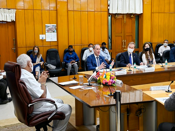 Foreign Secretary Dominic Raab meeting Karnataka Chief Minister BS Yediyurappa 