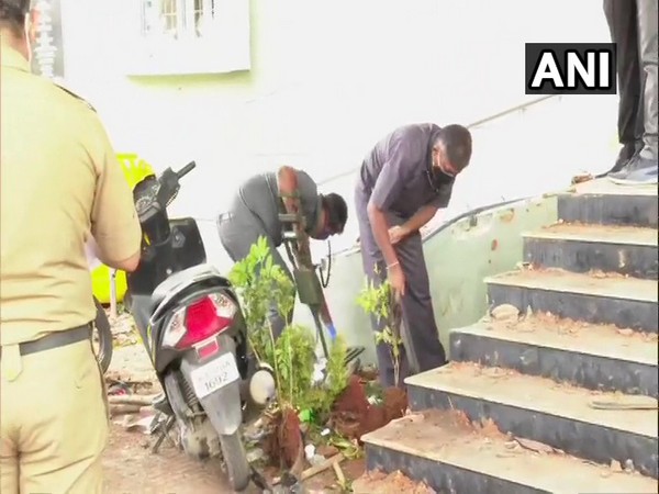 Forensics teams at work in Bengaluru collecting evidence after violence in Bengaluru. Photo/ANI