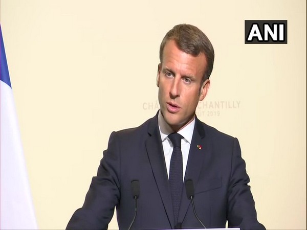  French President Emmanuel Macron during an interaction in Chantilly on Thursday  