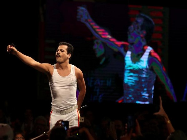 A cosplayer costumed as Freddie Mercury performs during the Sao Paulo Comic Con Experience in Sao Paulo, Brazil