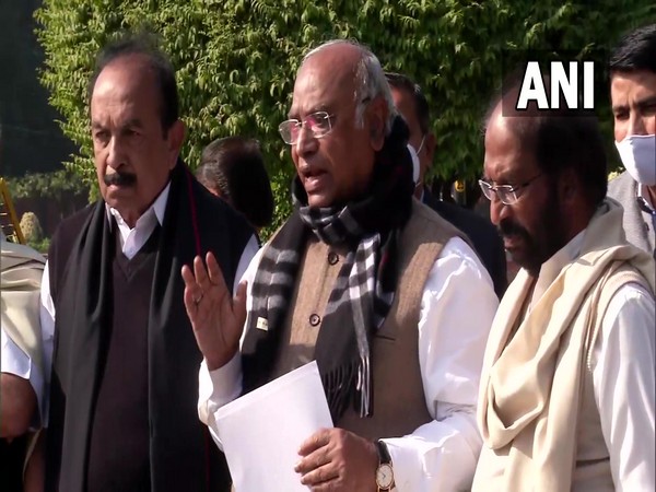 LoP Rajya Sabha Mallikarjun Kharge (Photo/ANI)