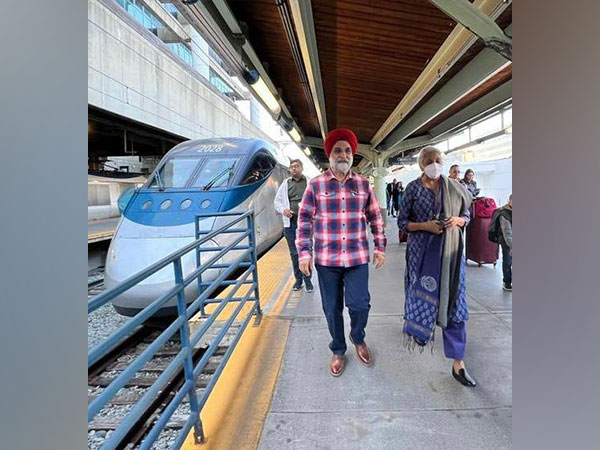 Ambassador Taranjit Singh Sandhu with Union Finance Minister Nirmala Sitharaman.