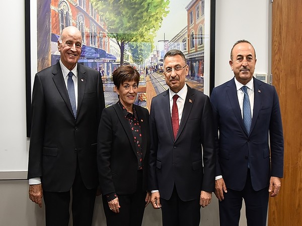 From L to R:  Fuat Oktay (third from right)