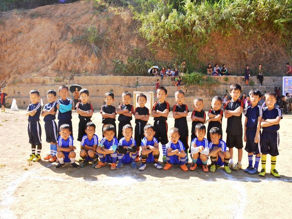 Kids participating in Golden Baby League in Mizoram (Photo/ Indian Football Team Twitter)