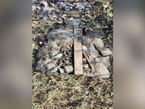 Suspicious bag with grenades in J-K's Bemina. (Photo/ANI)