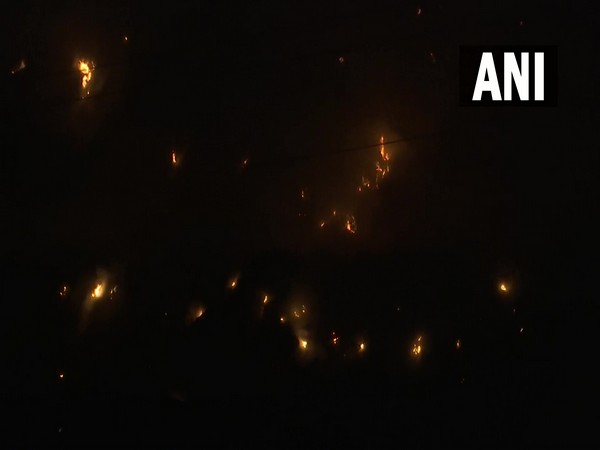 Visual from the fire at Delhi's Ghazipur dumping yard (Photo/ANI) 
