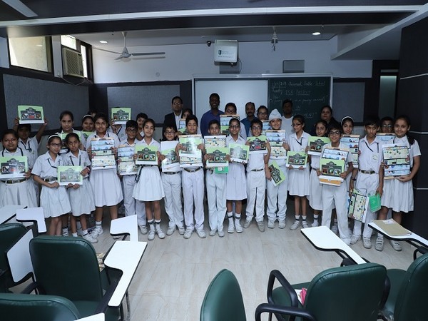 Students of Universal Public School with GIA GemKids Workbook