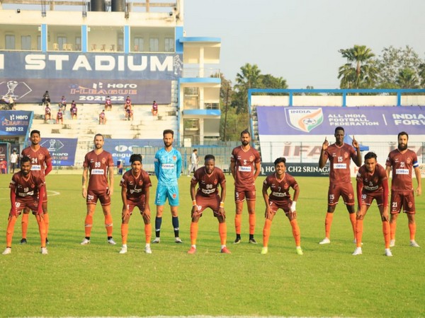 Gokulam Kerala team after beating Real Kashmir in I-League (Image: AIFF)
