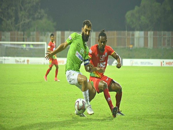 Gokulam Kerala and TRAU FC in action during I-League match (Image: AIFF Media)