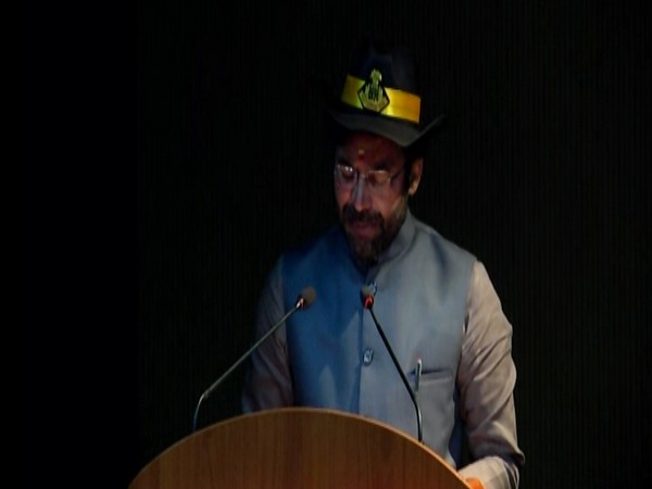 MOS Home G Kishan Reddy speaking at 36th Raising Day of the National Security Guard at Manesar on Friday. [Photo/ANI]