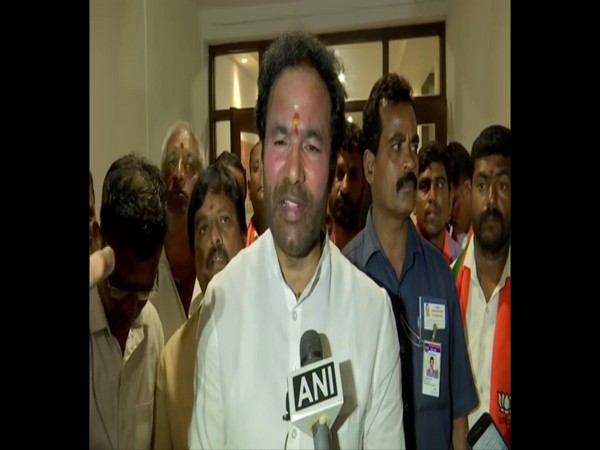Union Minister of State for Home Affairs G Kishan Reddy speaking to ANI on Saturday. 