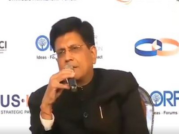 Visuals of Commerce Minister Piyush Goyal from Tuesday's conference in New Delhi. (Piyush Goyal Twitter)