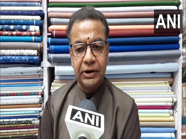 Rajiv Agarwal, President of Aligarh Cloth Merchant Association (Photo/ANI)