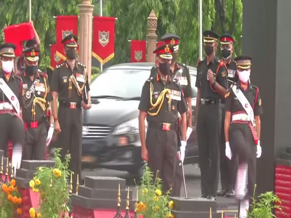 Lieutenant General CP Mohanty, Vice Chief of Army Staff attends OTA Chennai passing out parade on saturday. (Photo/ANI) 