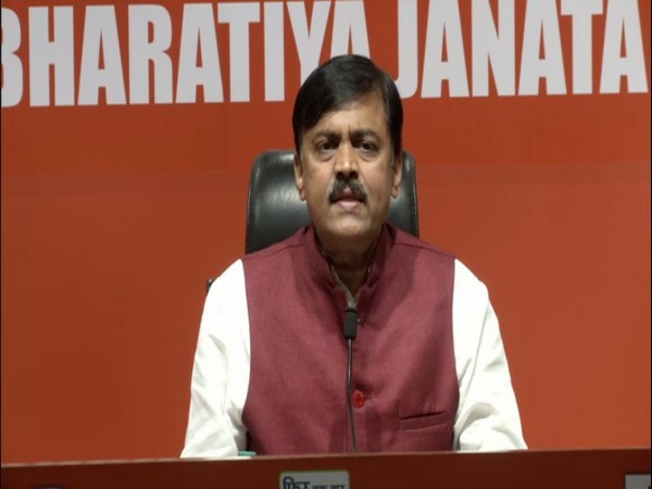 GVL Narasimha Rao at a BJP Press Conference in New Delhi. Photo/ANI