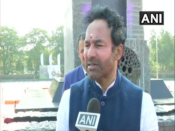 Minister of State for Home Affairs G Kishan Reddy talking to ANI.