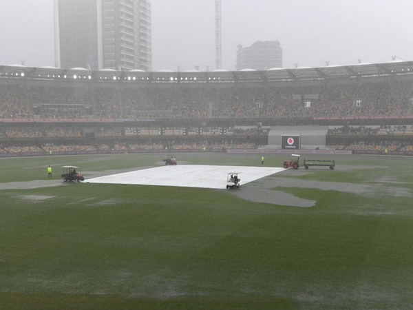 Wet outfied forced early stumps on Day 2 at The Gabba (Photo/BCCI Twitter)