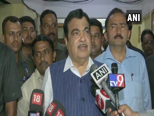 Union Minister Nitin Gadkari speaking to mediapersons in Mumbai, Maharashtra on Friday. (Photo/ANI)
