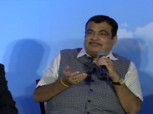 Nitin Gadkari addressing reporters during an event in Delhi on Wednesday. Photo/ANI