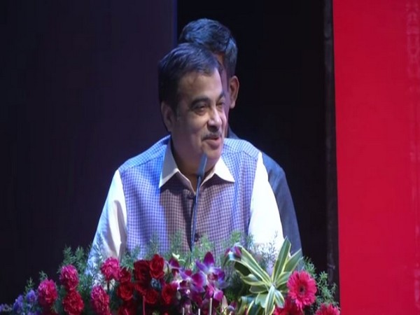 Union Minister Nitin Gadkari speaking at a function in Nagpur on Saturday. Photo/ANI