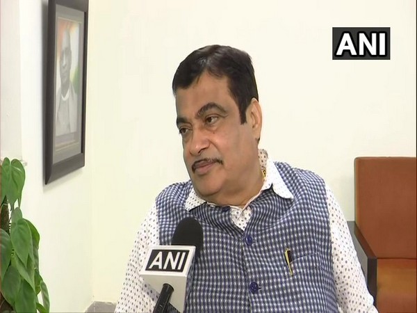 Road Transport Minister Nitin Gadkari speaking to ANI in New Delhi on Wednesday.