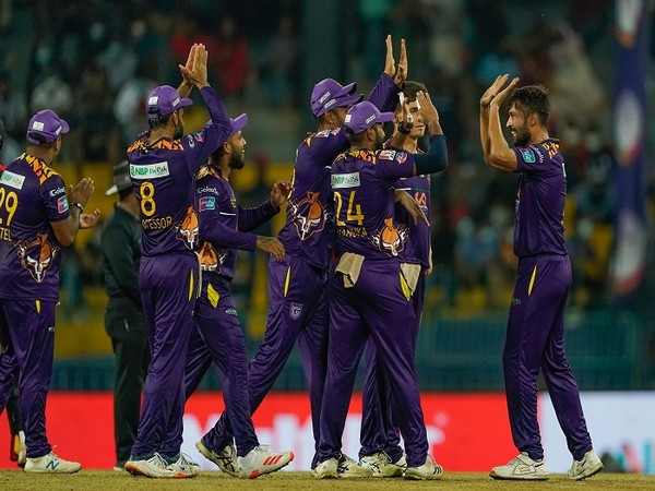 Galle Gladiators celebrates their win (Image: LPL)