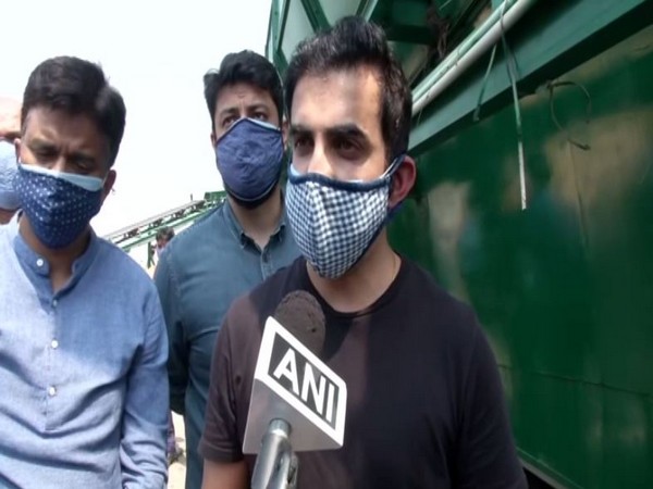 BJP MP Gautam Gambhir speaking to ANI in New Delhi on Friday [Photo/ANI]