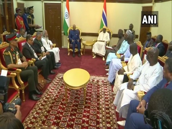 President Ram Nath Kovind held delegation-level talks with his Gambian counterpart President Adama Barrow on Wednesday