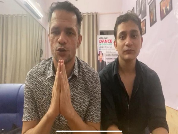 Ganesh Hiwaker (left) and Ankit Acharya (right) in the video message. Photo/ANI