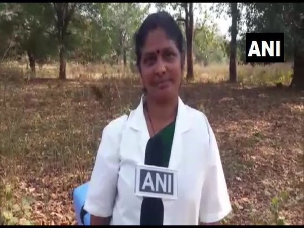Ganga Shandilya, health worker in Dantewada, speaking to ANI on Sunday. Photo/ANI