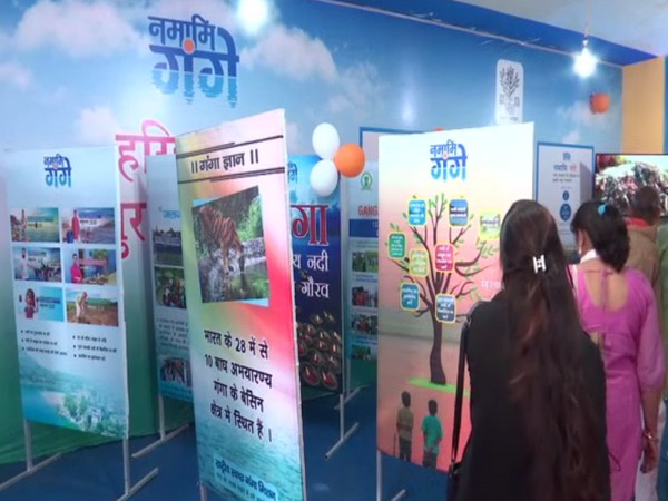 Visuals from Namami Gange pavilion in Sonepur. Photo/ANI
