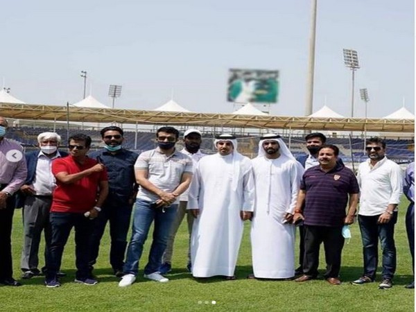 Sourav Ganguly visits Sharjah Cricket Stadium. (Photo/ Sourav Ganguly Instagram)