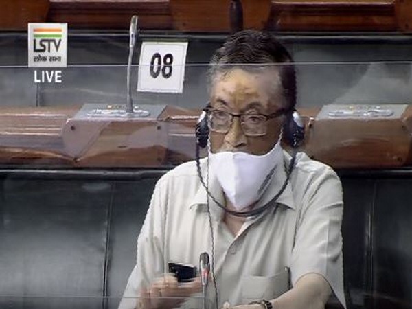 Union Labour Minister Santosh Gangwar speaking in the Lok Sabha after the introduction of three legislations on labour reforms [Photo/LS TV] 