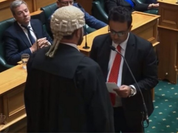 New Zealand's newly elected MP, Dr. Gaurav Sharma (Photo ANI/Twitter)
