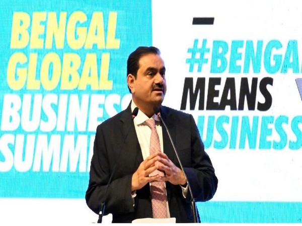 Adani Group Chairman Gautam Adani at Bengal Global Business Summit 2022 in Kolkata (Photo/Twitter/ @gautam_adani) 
