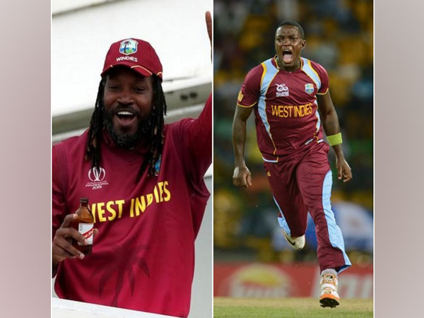 West Indies batsman Chris Gayle and pacer Fidel Edwards